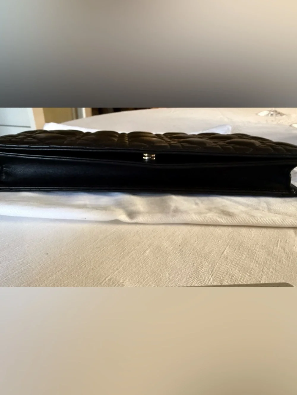 DIOR Lady Dior Pouch Black Cannage Lambskin with Detachable Chain - Picture 7 of 9